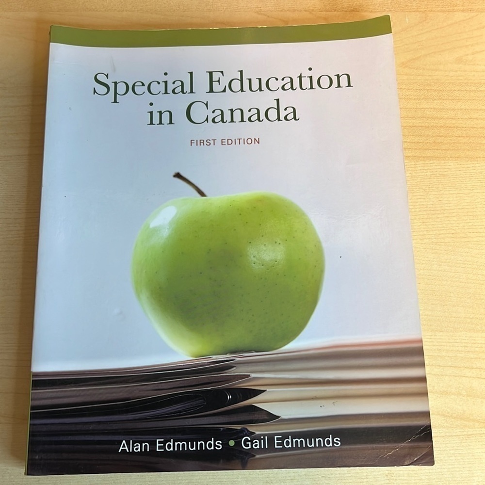 𝅺ALAN Edmunds Professor and 1 more
Special Education in Canada